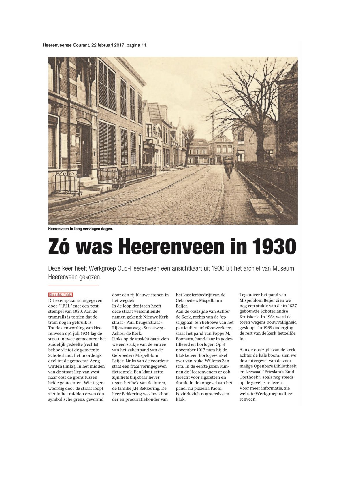 Zo was Heerenveen in 1930